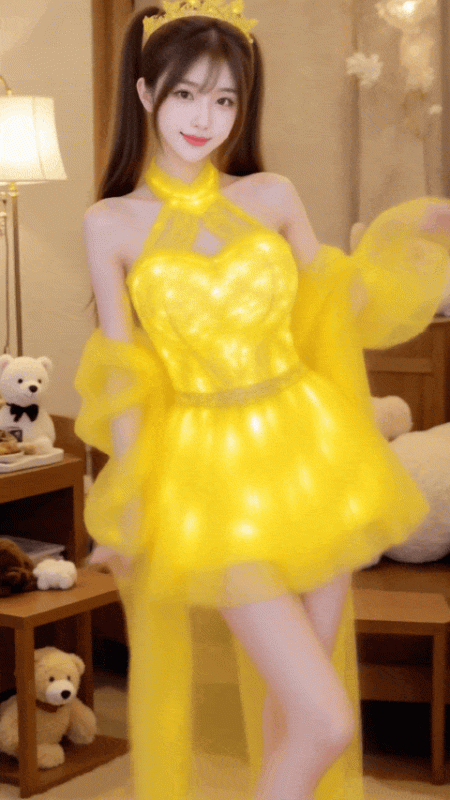 腾讯混元_LoRA_发光的裙子（会员免费下载）-G站- AI精品资源站