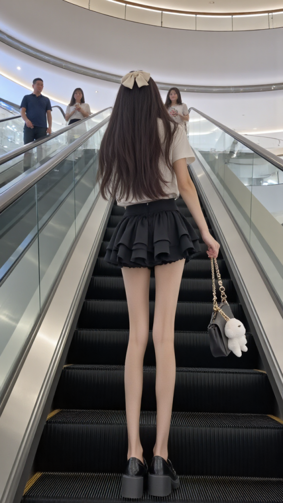 图片[3]-扶梯上的美女-G站- AI精品资源站