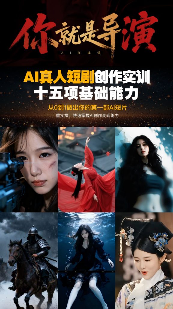 图片[1]-纯干货：AI短剧创作实战课（从0到1做出你的第一部AI短片）-G站- AI精品资源站