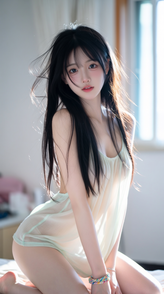 图片[5]-时光静好，青春靓丽的女孩室内摆拍-G站- AI精品资源站