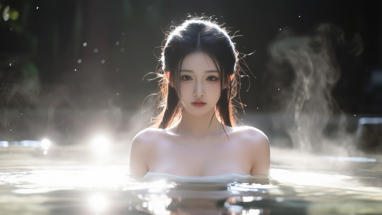 我不敢靠近，怕惊扰了这一池子的温柔，心跳跟着水里的光斑，晃个不停-G站- AI精品资源站